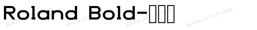 Roland Bold字体转换